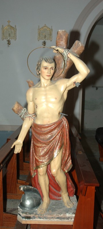 Artigianato di Ortisei sec. XX, Statua di San Sebastiano