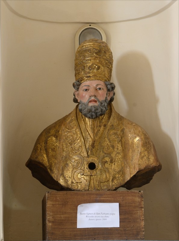 Scultore campano sec. XVII, Reliquiario di San Fabiano papa
