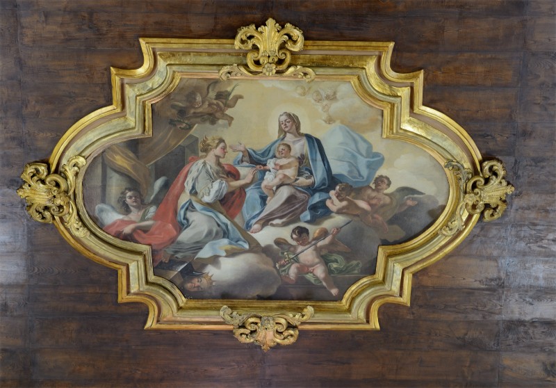 Guarino F. sec. XVII, Dipinto della Madonna con Santa Caterina