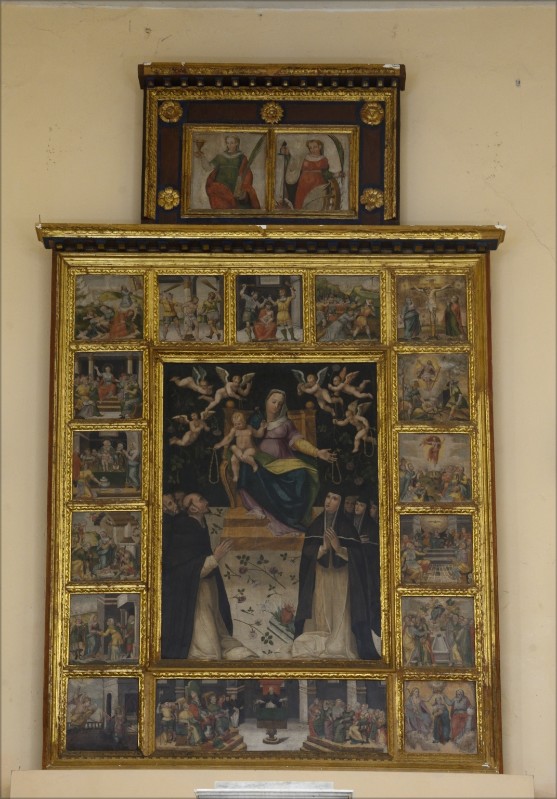 Scultore campano sec. XVI, Edicola della Madonna del rosario