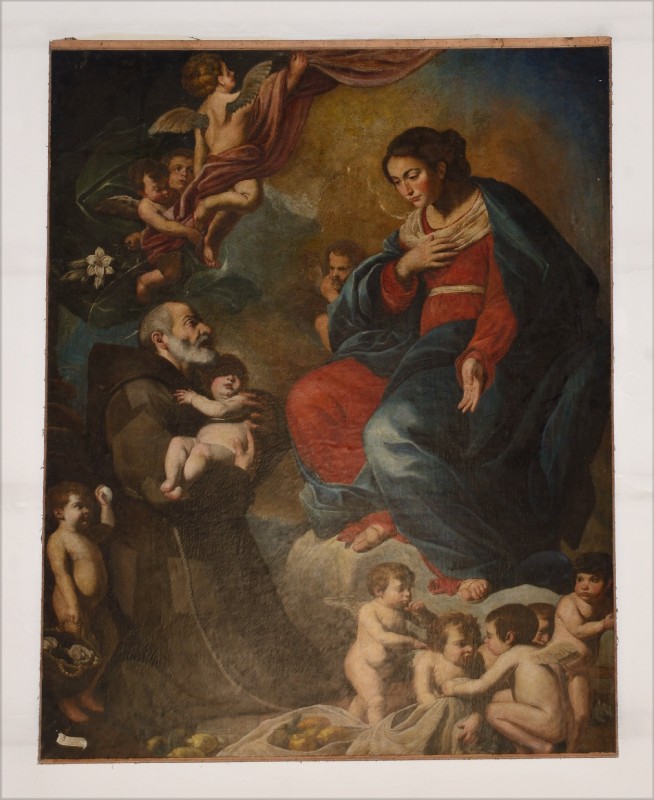 Guarino F. sec. XVII, Dipinto della Madonna e San Felice