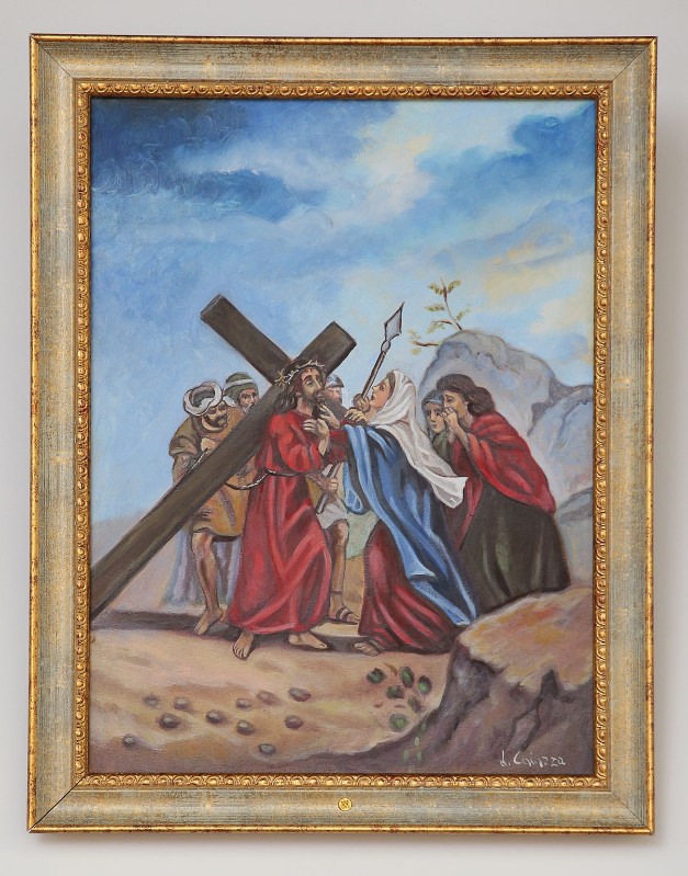 Caiazza Lucia sec. XXI, Gesù incontra la Madonna