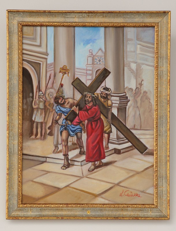 Caiazza Lucia sec. XXI, Gesù caricato della croce