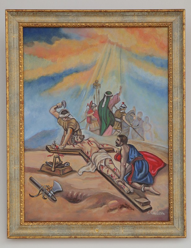 Caiazza Lucia sec. XXI, Gesù inchiodato alla croce