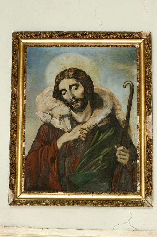 Ambito dell'Italia meridionale sec. XX, San Giovanni Battista in olio su tela