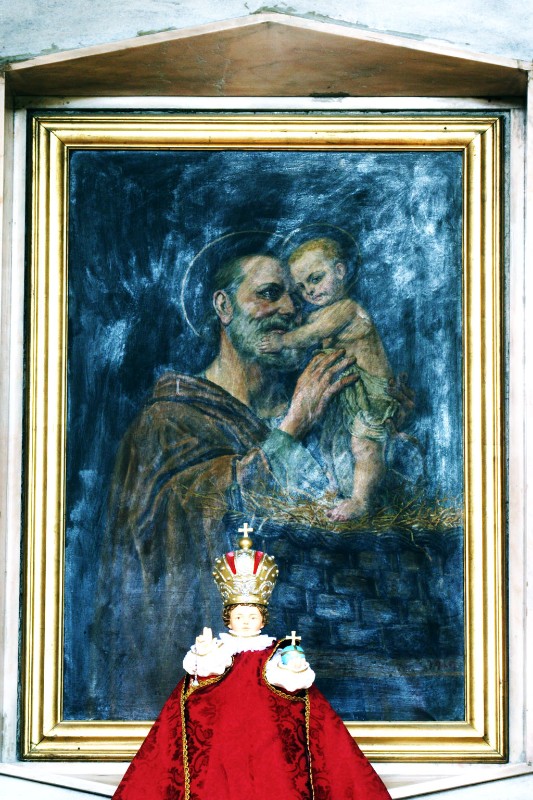 Ambito napoletano sec. XX, San Giuseppe in olio su tela
