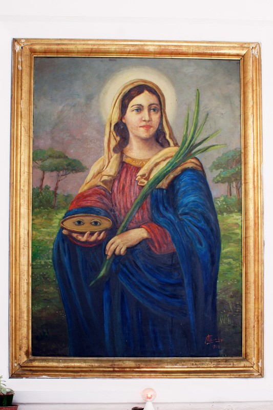 Ambito napoletano (1969), Santa Lucia in olio su tela