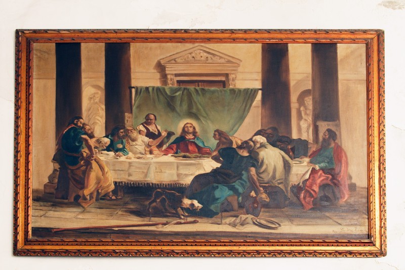 Giudice E. sec. XX, Ultima cena in olio su tela