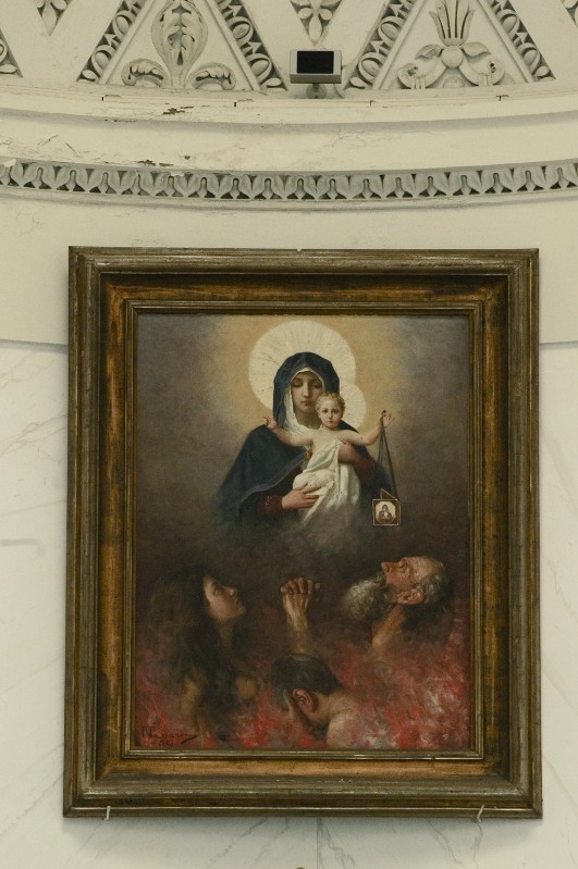 Passaro P.E. (1903), Madonna del Carmelo in olio su tela