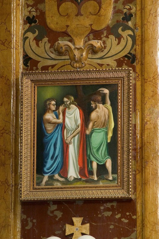 Palmentieri I. (1979), Gesù Cristo caricato della croce in olio su tela