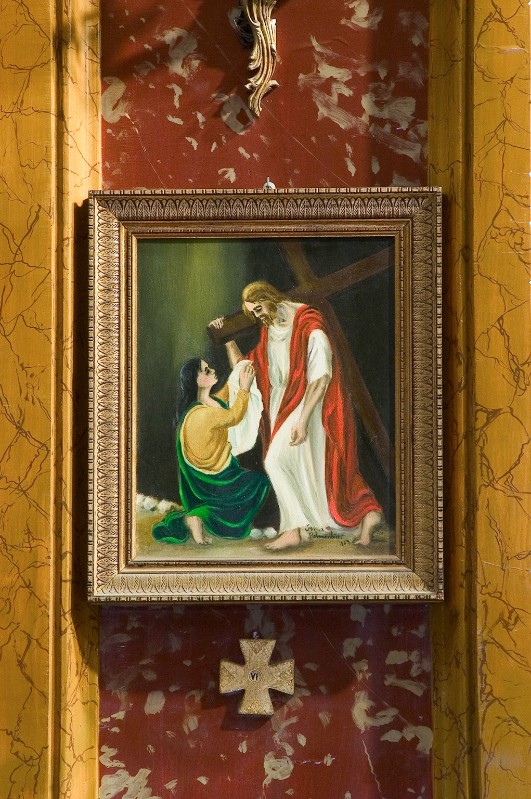 Palmentieri I. (1979), Gesù Cristo asciugato dalla Veronica in olio su tela
