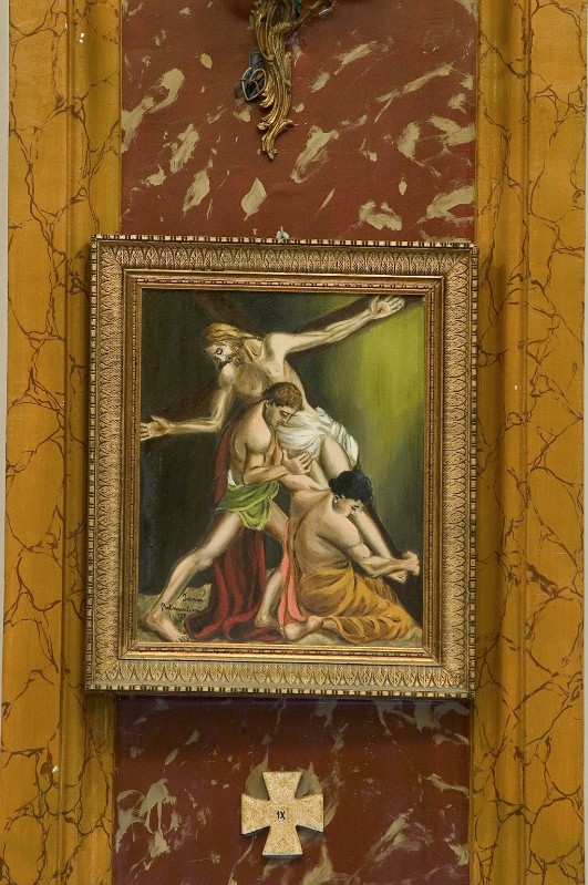 Palmentieri I. (1979), Gesù Cristo inchiodato alla croce in olio su tela