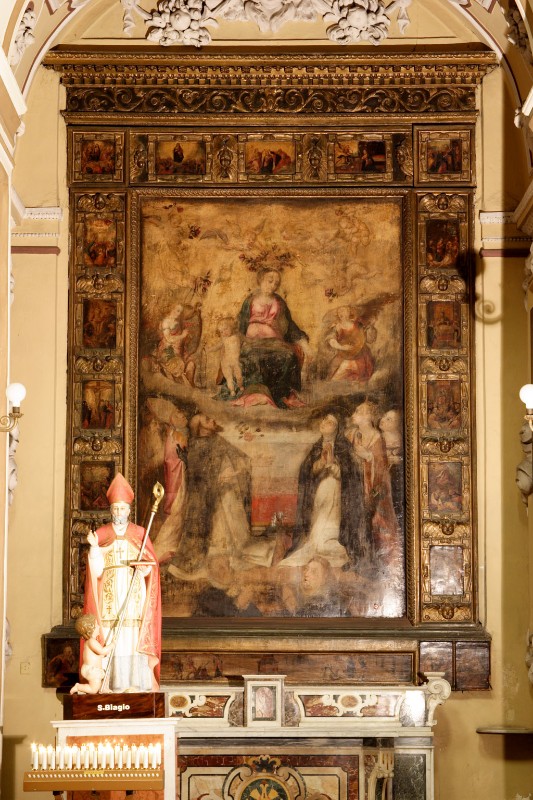 Molinaro A. (1595), Madonna del rosario con santi domenicani e misteri