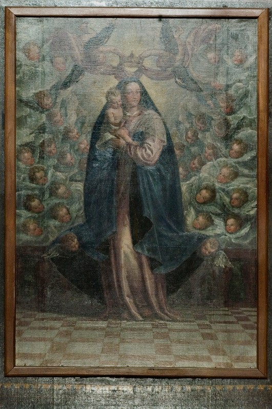 Caliari P. seconda metà sec. XVI, Madonna con Gesù Bambino e angeli