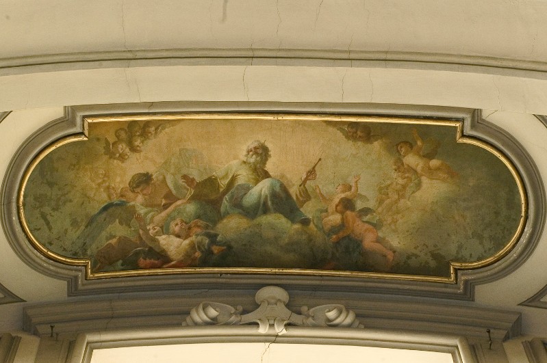 Diano G. (1781), Dio Padre e angeli in olio su tela