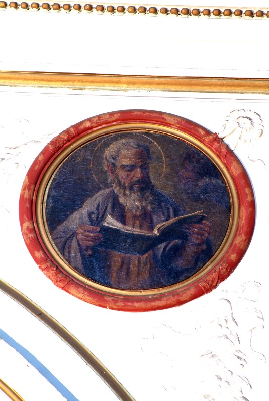 Ambito dell'Italia meridionale sec. XIX, Santo in olio su tela 2/2