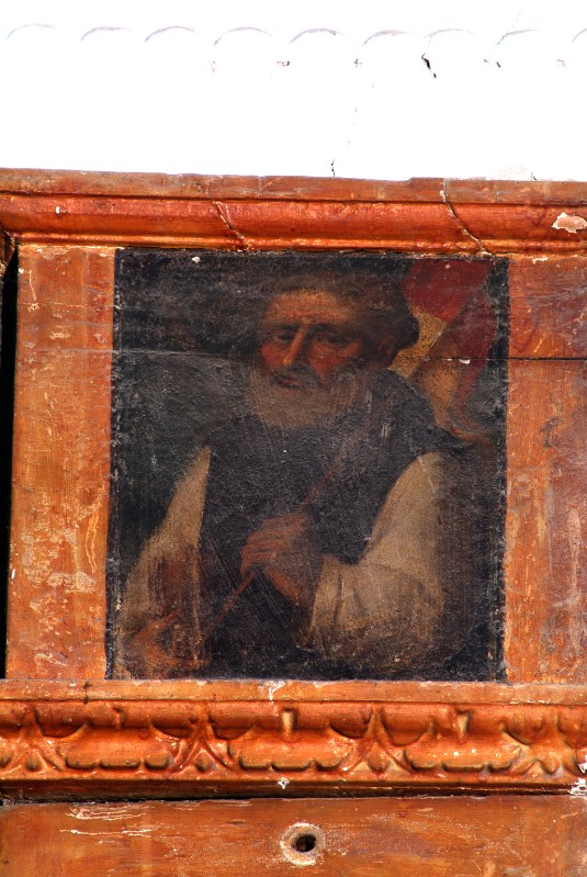 Ambito napoletano fine sec. XVI, Sant'Agnello di Napoli in olio su tela