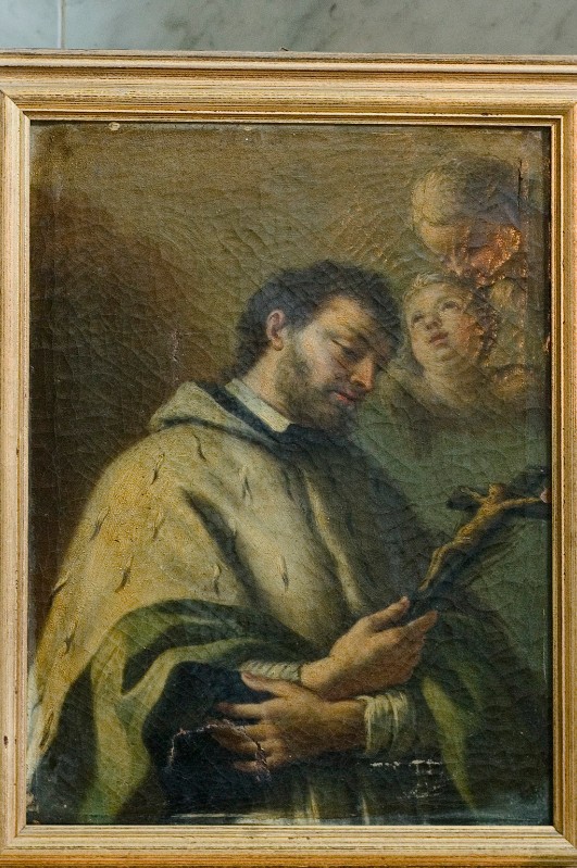 Ambito napoletano sec. XVIII, San Luigi Gonzaga in olio su tela