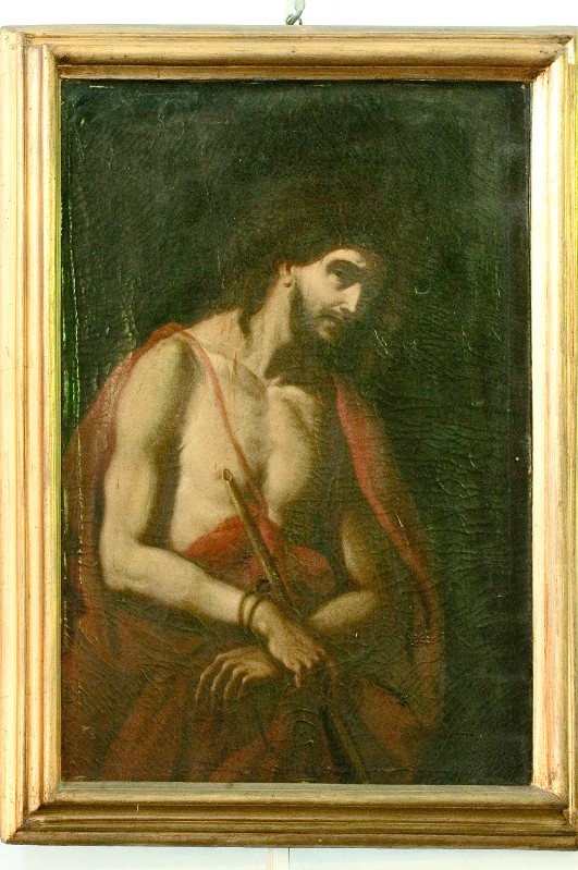 Ambito napoletano sec. XVII, Ecce Homo in olio su tela