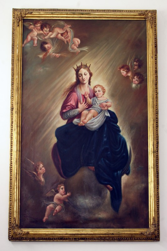 Leone G. (1938), Madonna delle grazie in olio su tela