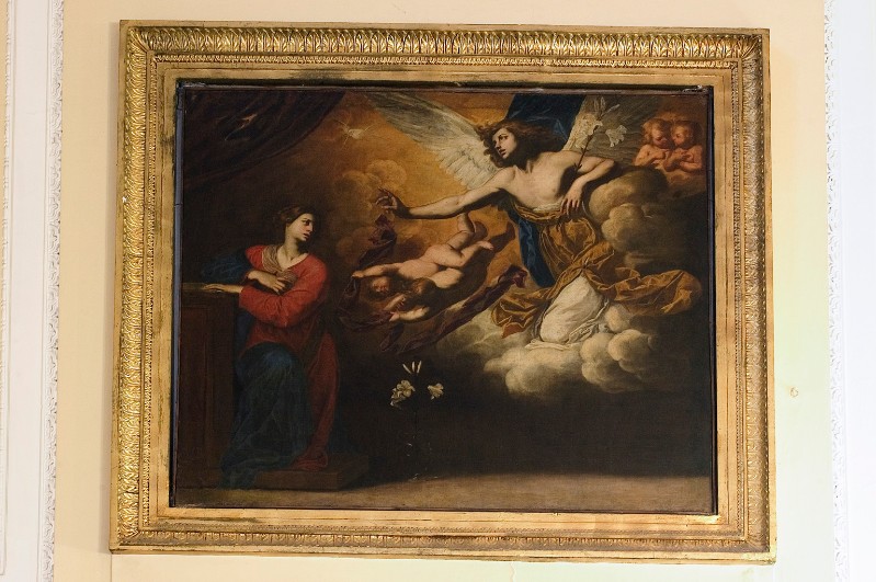 Palumbo O. metà sec. XVII, Annunciazione in olio su tela