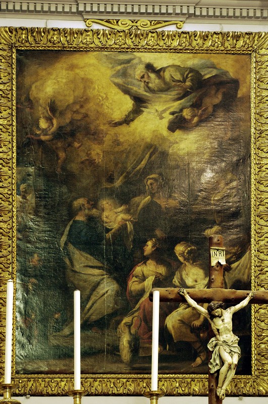 Giordano L. (1666), Natività di Maria in olio su tela