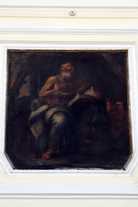 Malinconico A. ultimo quarto sec. XVII, San Marco Evangelista in olio su tela