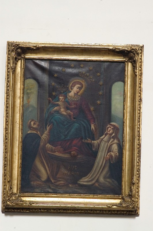 Leone G. prima metà sec. XX, Madonna di Pompei in olio su tela