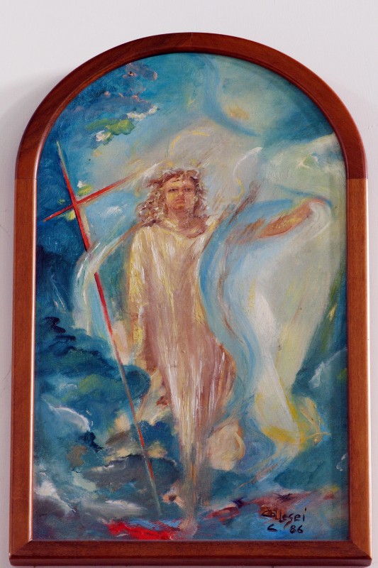 Collesei C. (1986), Gesù Cristo risorto in olio su tela