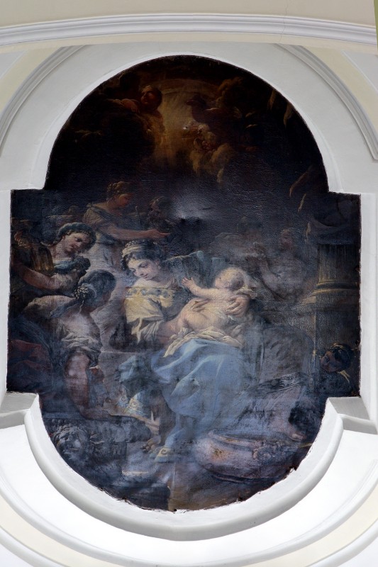 Malinconico A. (1687), Natività di Maria in olio su tela