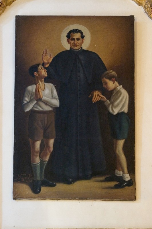 Suppariello N. (1937), San Giovanni Bosco in olio su tela