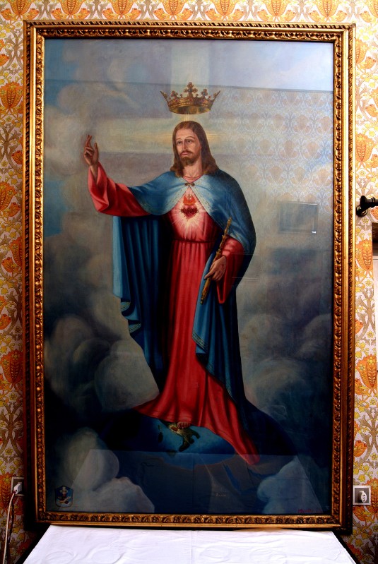 Ricitter M. (1936), Sacro Cuore di Gesù in olio su tela