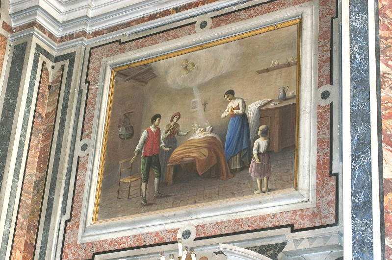 Ambito napoletano secc. XIX-XX, Miracolo dello Spirito Santo in olio su tela