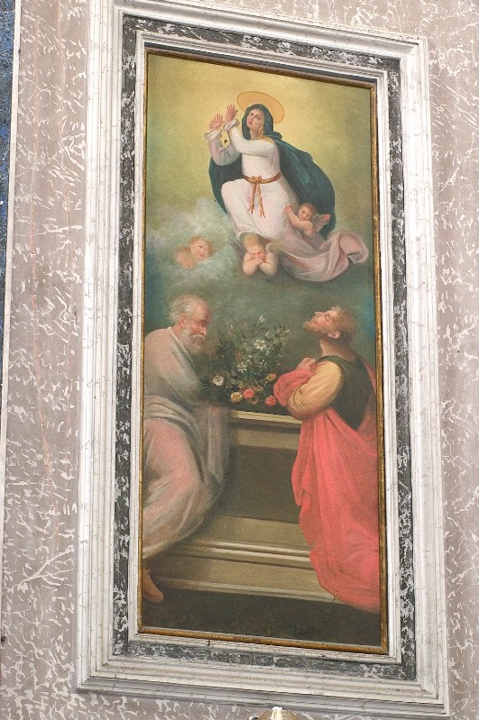Ambito napoletano sec. XIX, Resurrezione di Gesù Cristo in olio su tela