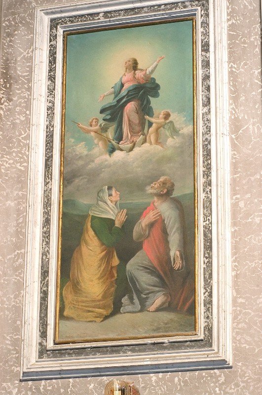 Ambito napoletano sec. XIX, Assunzione della Madonna in olio su tela