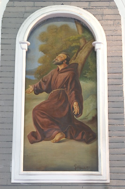 Nappo G. (1951), San Francesco d'Assisi in estasi in olio su tela