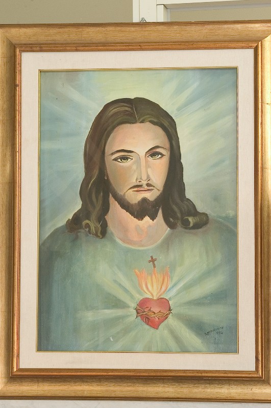 Madelaide S. (1984), Sacro Cuore di Gesù in olio su tela