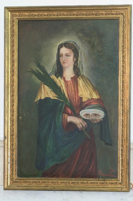 Zannella R. (1980), Santa Lucia in olio su tela