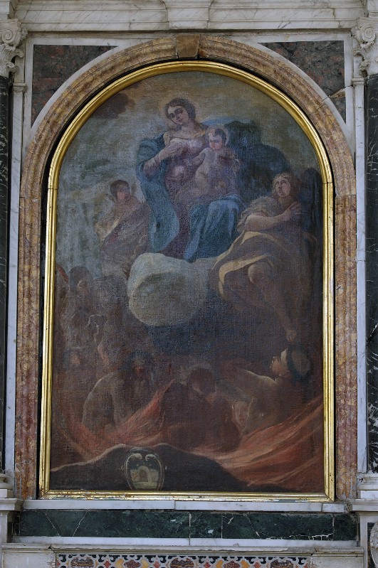 Ambito napoletano secc. XVII-XVIII, Madonna delle grazie in olio su tela