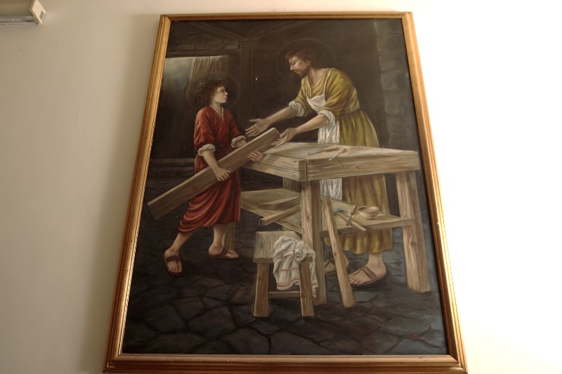 Vitale G. (1990), San Giuseppe falegname in olio su tela