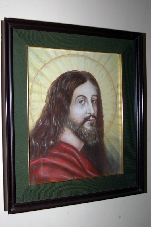 Ambito napoletano secc. XX-XXI, Sacro Cuore di Gesù in olio su tela