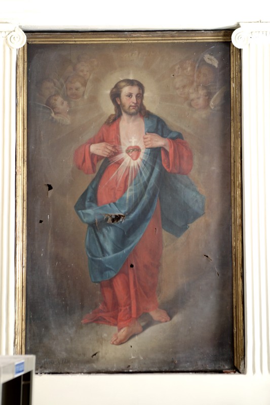 Meglio (1876), Sacro Cuore di Gesù in olio su tela