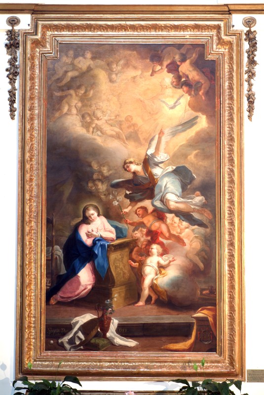 Diano G. (1782), Madonna annunciata in olio su tela