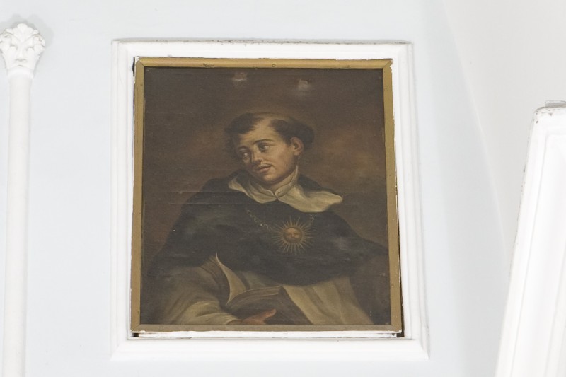 Ambito napoletano sec. XIX, San Tommaso d'Aquino in olio su tela