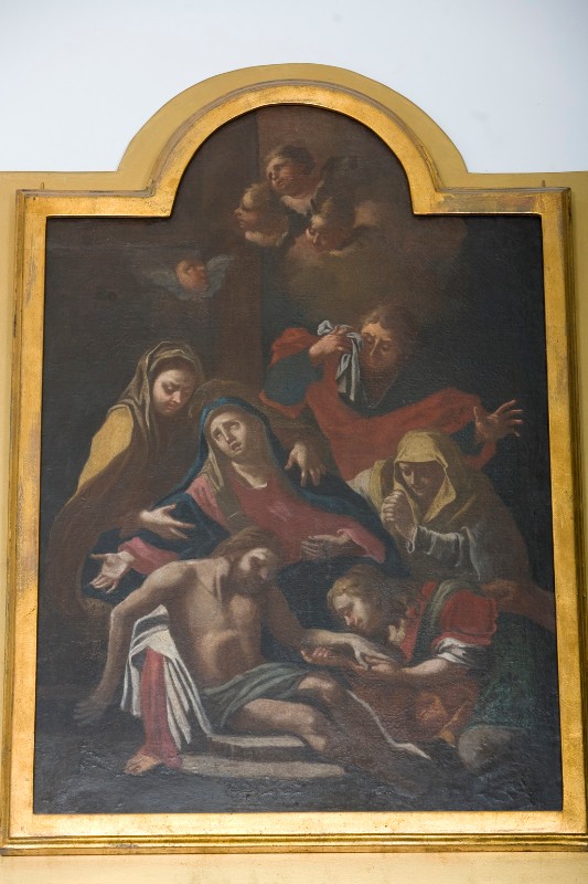 Ambito napoletano sec. XVIII, Pietà olio su tela