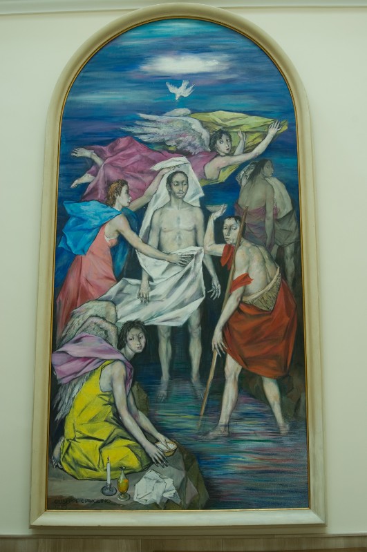 Ciavolino G. (1983), Battesimo di Gesù Cristo in olio su tela