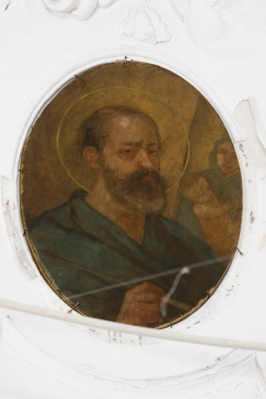 Ambito napoletano secc. XVIII-XIX, San Luca Evangelista in olio su tela