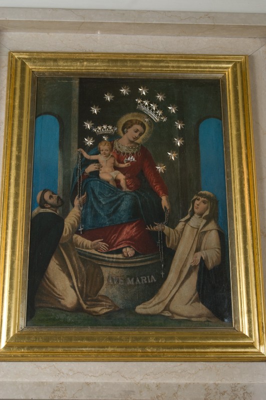 Ambito napoletano sec. XX, Madonna di Pompei in olio su tela