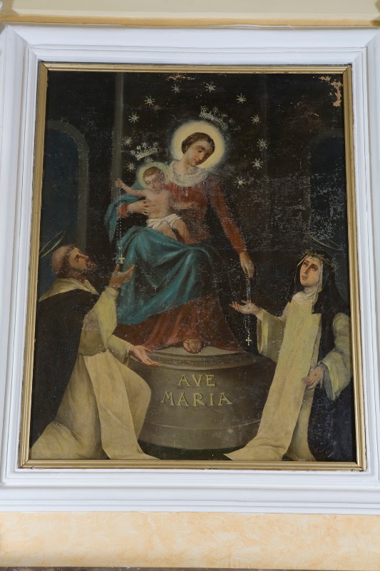 Ambito napoletano prima metà sec. XX, Madonna di Pompei in olio su tela