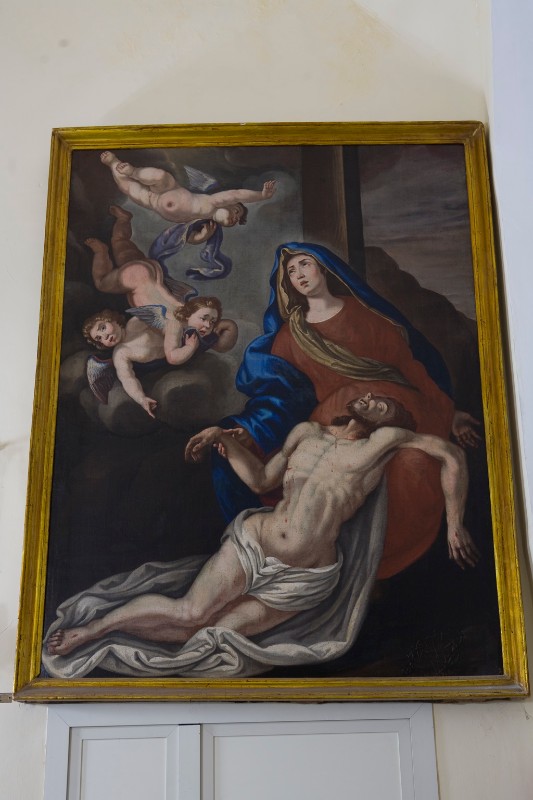 Ambito napoletano sec. XX, Pietà in olio su tela